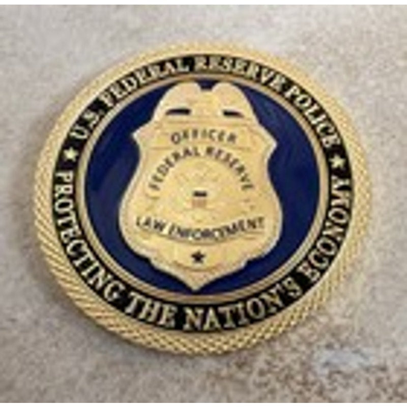 United States FEDERAL RESERVE POLICE LAW ENFORCEMENT Officer Coin Keychain