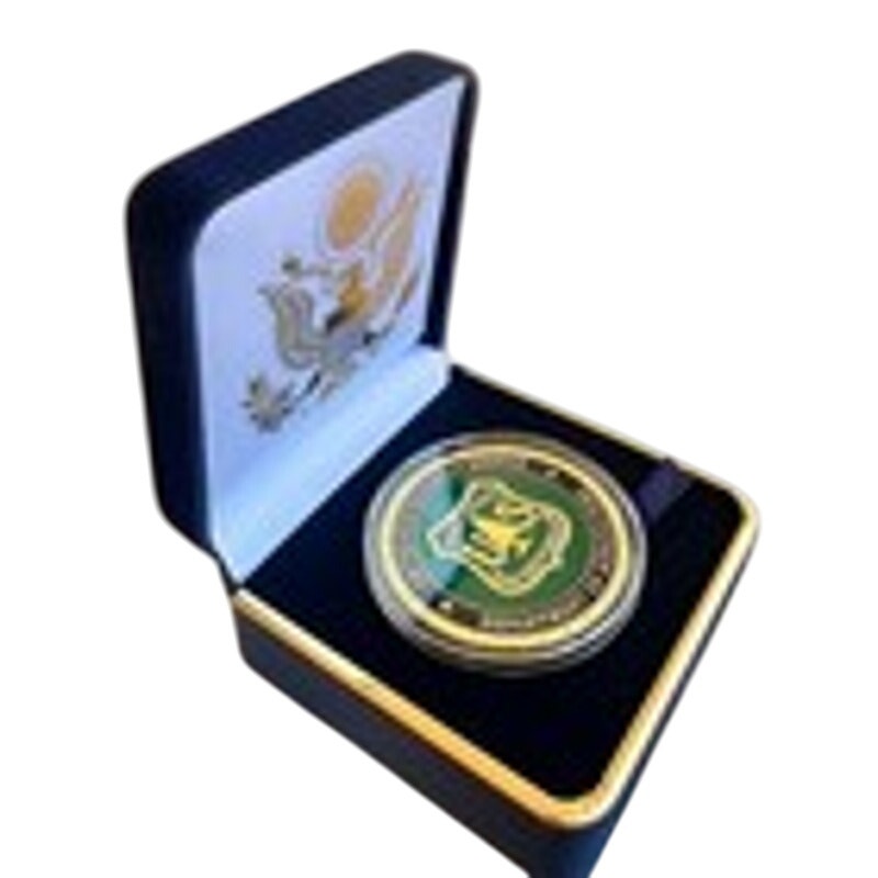 Department of Energy (DOE) Challenge Coin With Blue Velvet Case. Fast Shipping!