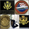 US NAVY - USS RANGER CV-61 Carrier With Velvet Box / Certificate Challenge Coin