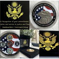 Thank You For Your Service Military Enamel Coin USA