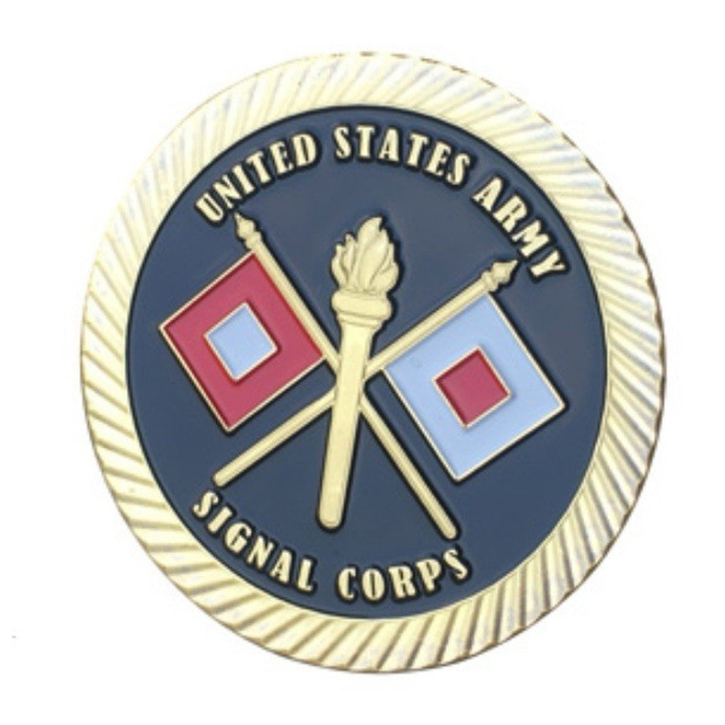 2pcs Army Rank 2LT 2nd O-2 And Signal Corps Coin