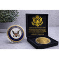 US NAVY Commemorative come with special velvet case w/ Retirement Award