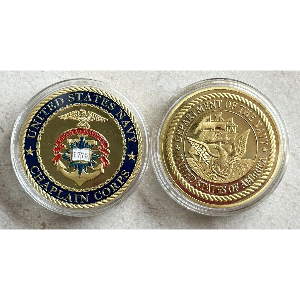 U S NAVY CHAPLAIN CORPS Challenge Coin USN