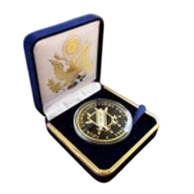 Department of Energy (DOE) Challenge Coin With Blue Velvet Case. Fast Shipping!