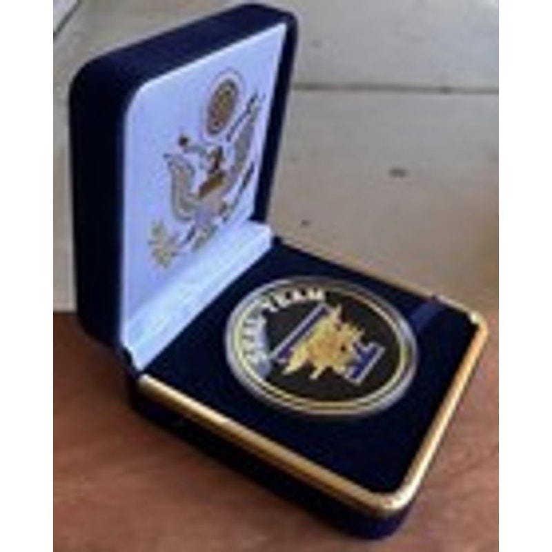 Department of Energy (DOE) Challenge Coin With Blue Velvet Case. Fast Shipping!