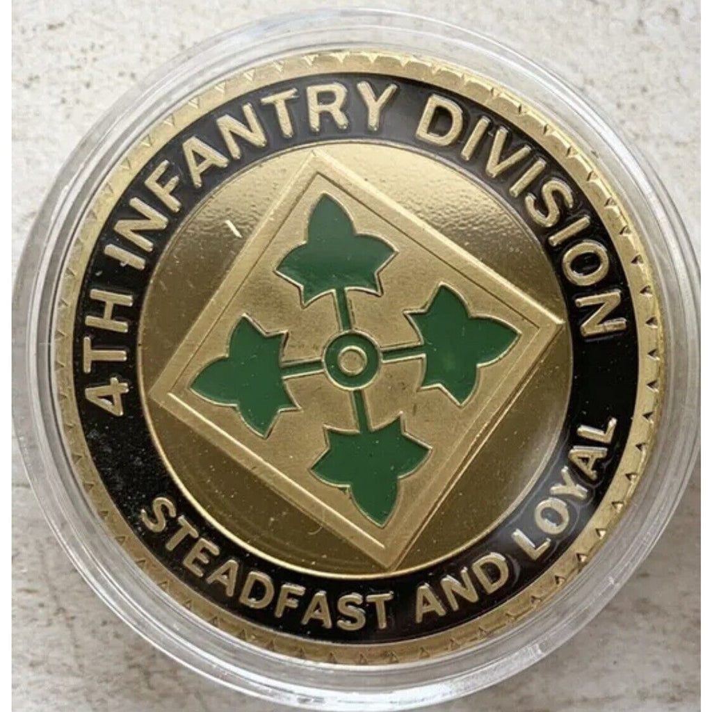 US ARMY 4th INFANTRY DIVISION Air assault Challenge Coin USA AMY