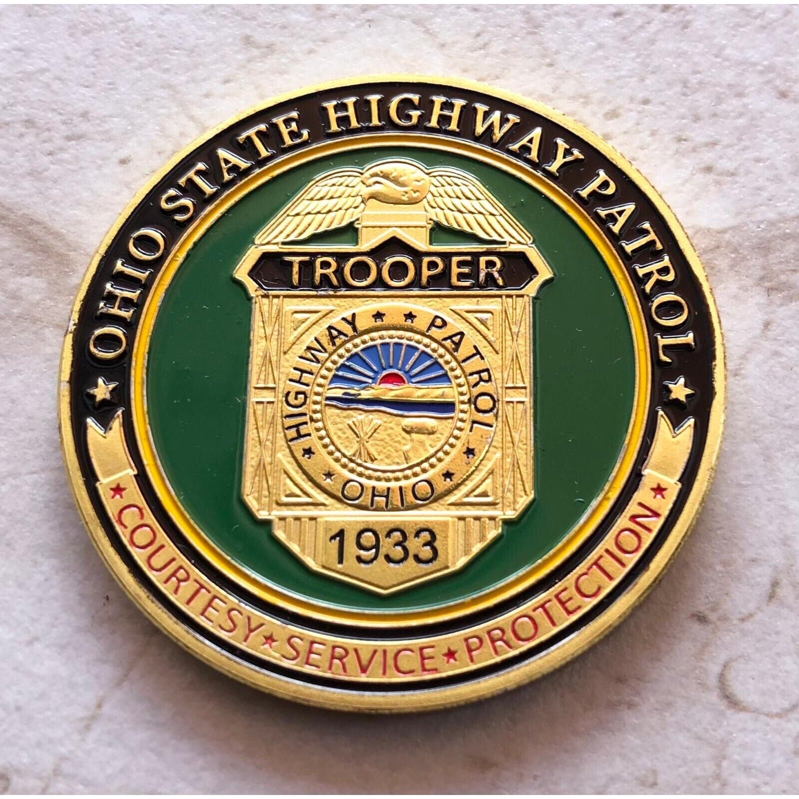 OHIO STATE HIGHWAY PATROL Challenge Coin. New! Fast Shipping!