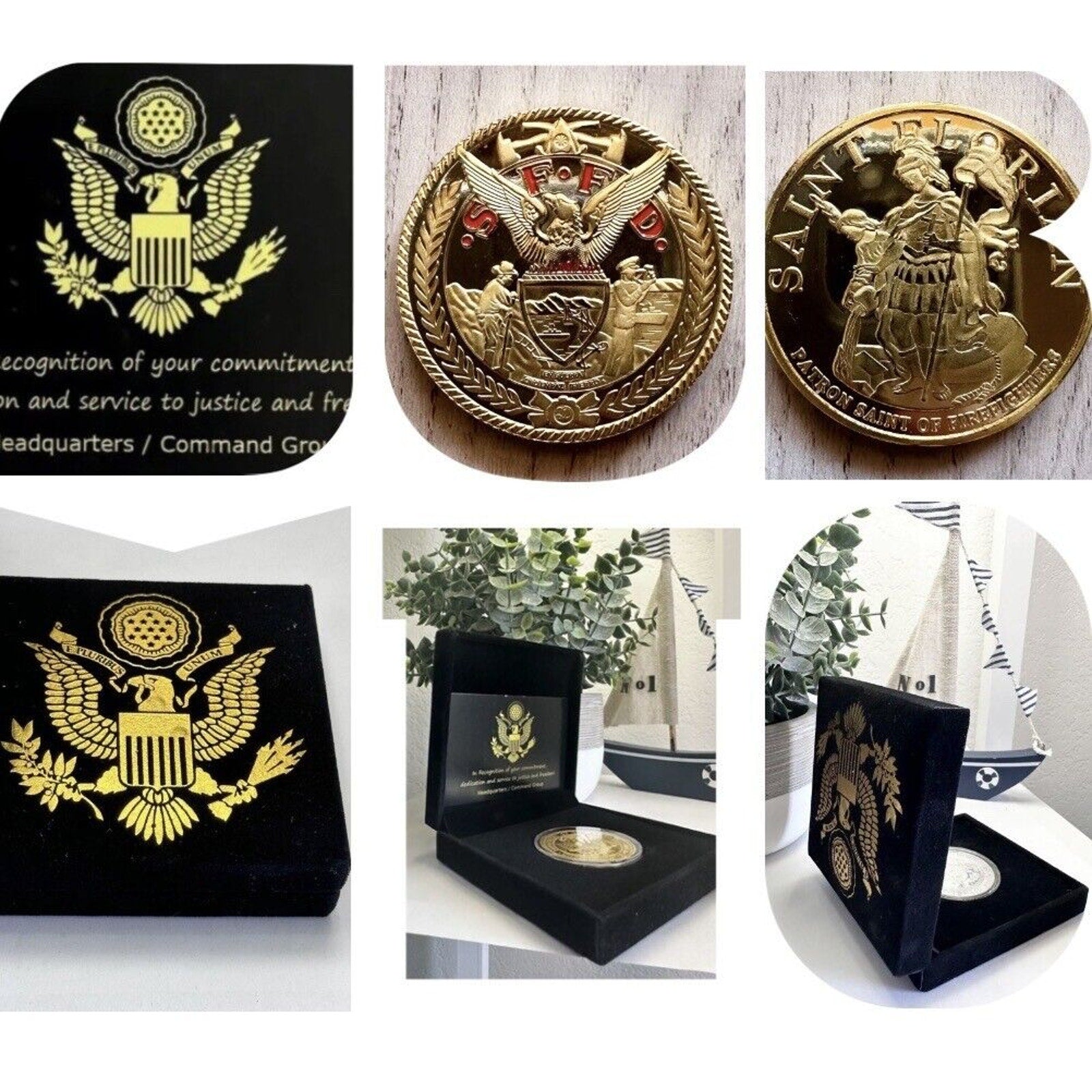 SAN FRANCISCO FIRE DEPT Challenge Coin USA AF