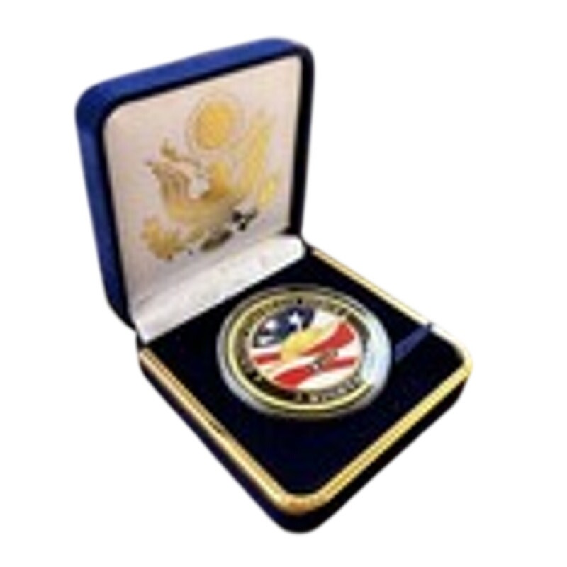 Department of Energy (DOE) Challenge Coin With Blue Velvet Case. Fast Shipping!
