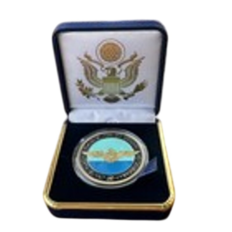 Department of Energy (DOE) Challenge Coin With Blue Velvet Case. Fast Shipping!
