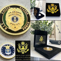 MP- MILITARY POLICE CHALLENGE COIN United States AIR FORCE With Special Case