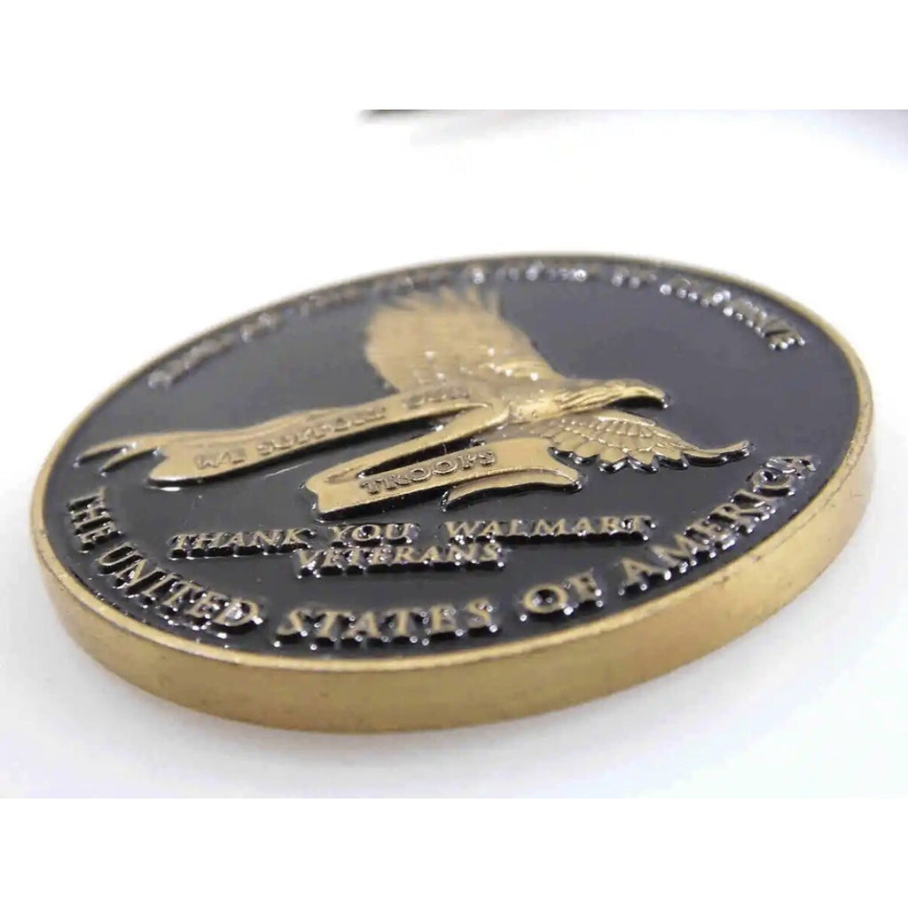 Rare UNITED STATES LAND OF THE FREE HOME OF THE BRAVE w/ Retirement Award