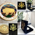 Department of Interior Challenge Coin With Special Velvet Case. Retirement Award