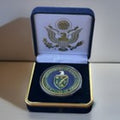 Copied - Department of Energy (DOE) Challenge Coin With Blue Velvet Case. Fast Shipping!