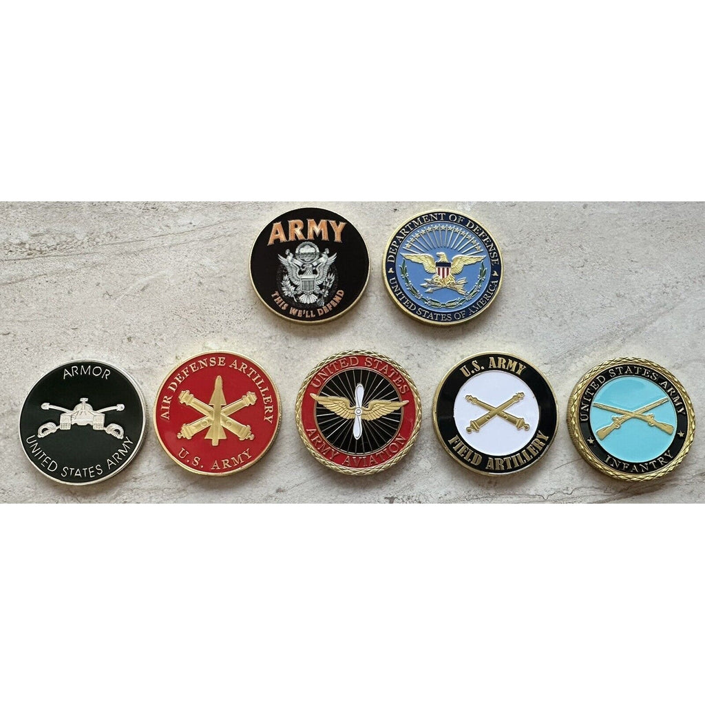 LOT Of US Army Combat Service Branch Infantry Aviation Armor Engineers DoD
