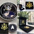 United State AIR FORCE SPACE COMMAND Challenge Coin With Special Velvet Case