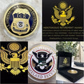 US Immigrations Customs Enforcement Coin With Retirement Award