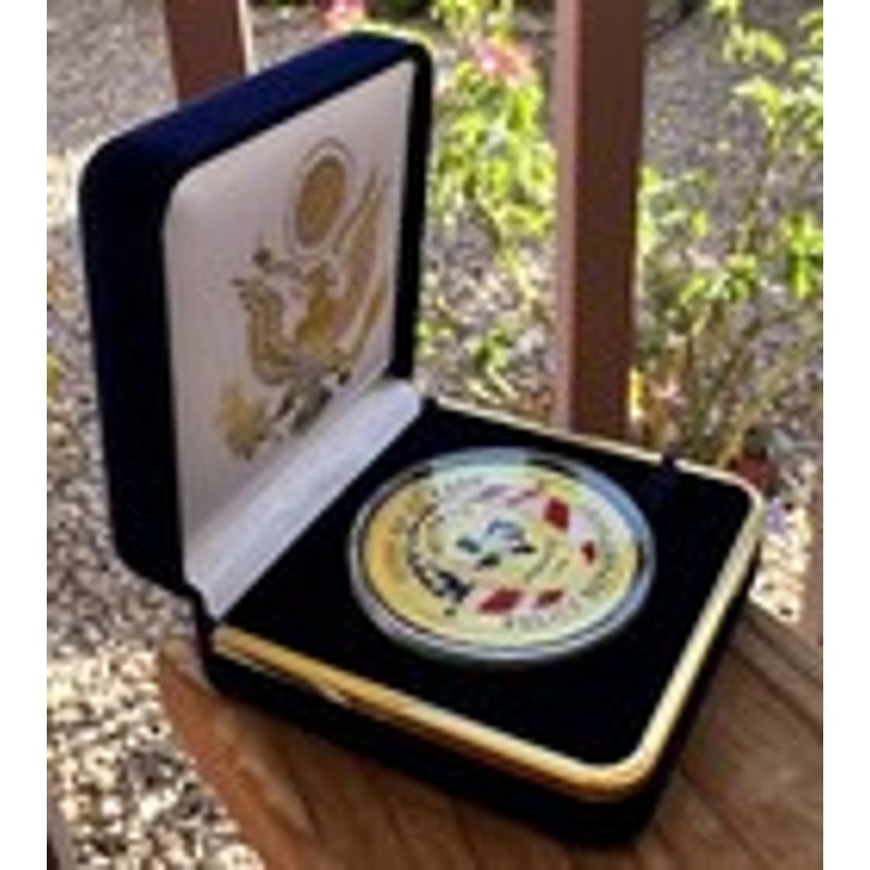 Department of Energy (DOE) Challenge Coin With Blue Velvet Case. Fast Shipping!
