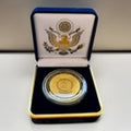 Department of Energy (DOE) Challenge Coin With Blue Velvet Case. Fast Shipping!