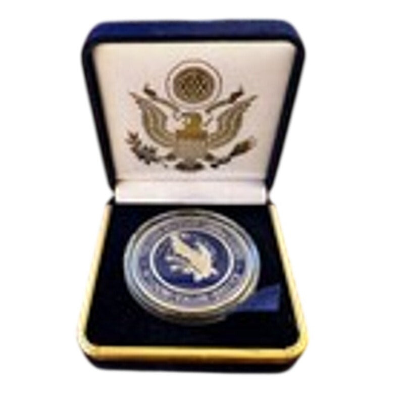 Department of Energy (DOE) Challenge Coin With Blue Velvet Case. Fast Shipping!