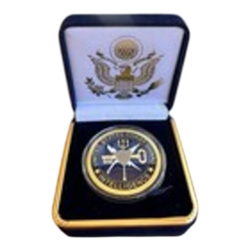Department of Energy (DOE) Challenge Coin With Blue Velvet Case. Fast Shipping!