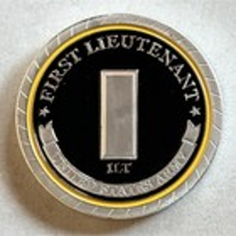 Challenge Coin Army Rank First Lieutenant Coin. New! Fast Shipping!
