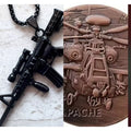 2pcs U .S. ARMY Aviation AH-64 APACHE, And Dog Tag CHALLENGE COIN