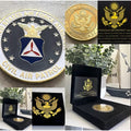 U S AIR FORCE AUXILIARY CIVIL AIR PATROL Coin With Retirement Award