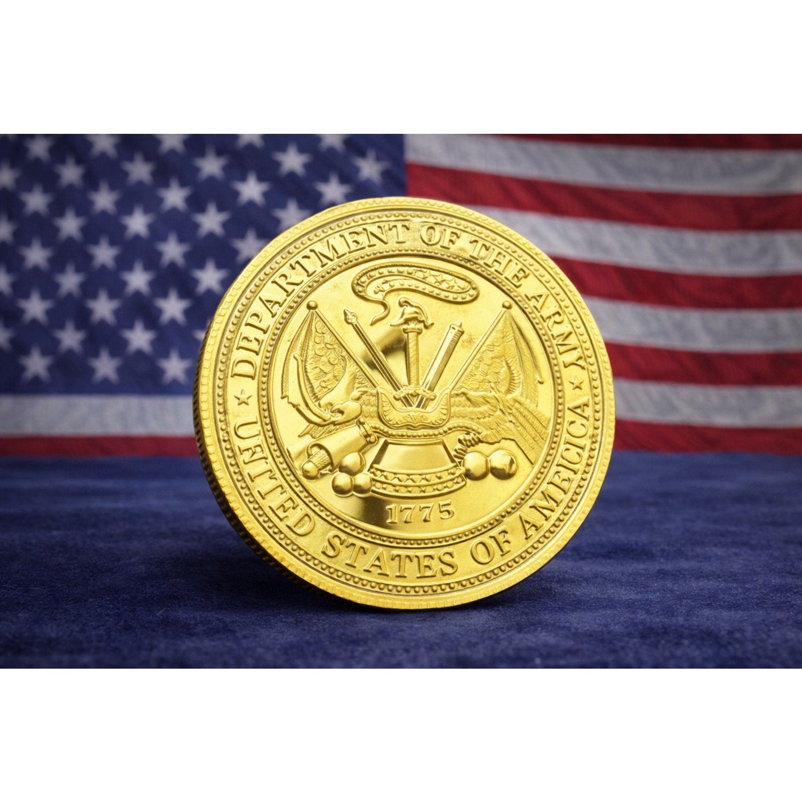 Army 1st Cavalry Division "The First Team" Challenge Coin with Case ·NEW·