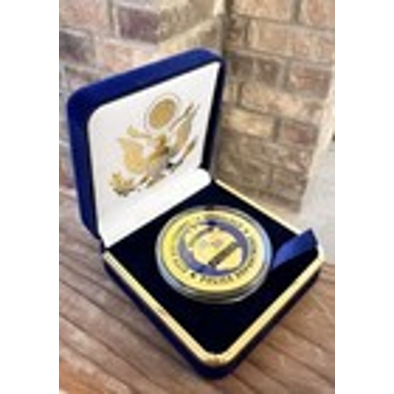 Department of Energy (DOE) Challenge Coin With Blue Velvet Case. Fast Shipping!