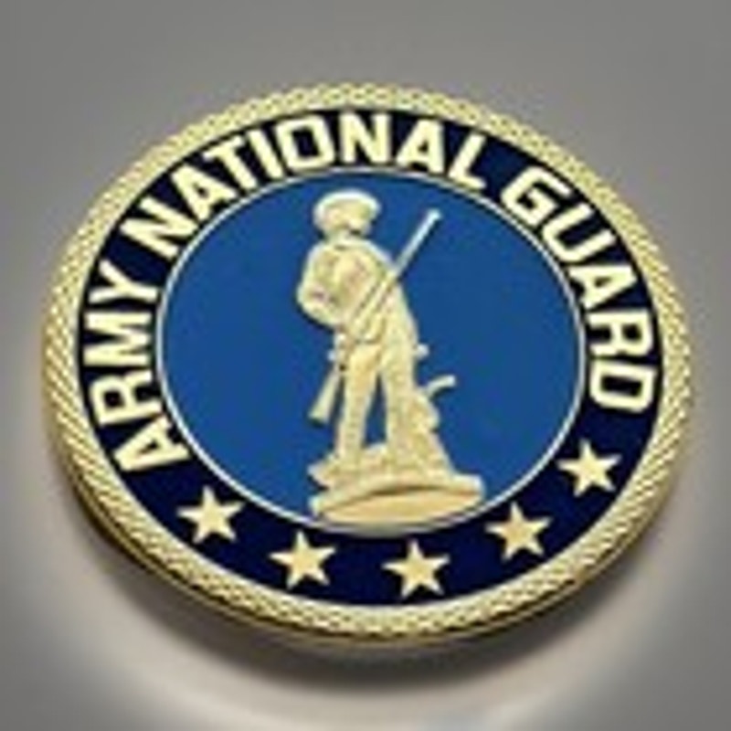 NATIONAL GUARD US Army *Always There Always Ready Challenge Coin Keychain