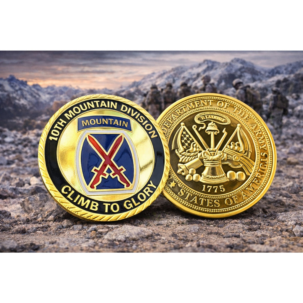 U.S. Army 10th Mountain Division Challenge Coin ·FAST SHIPPING· ·NEW·
