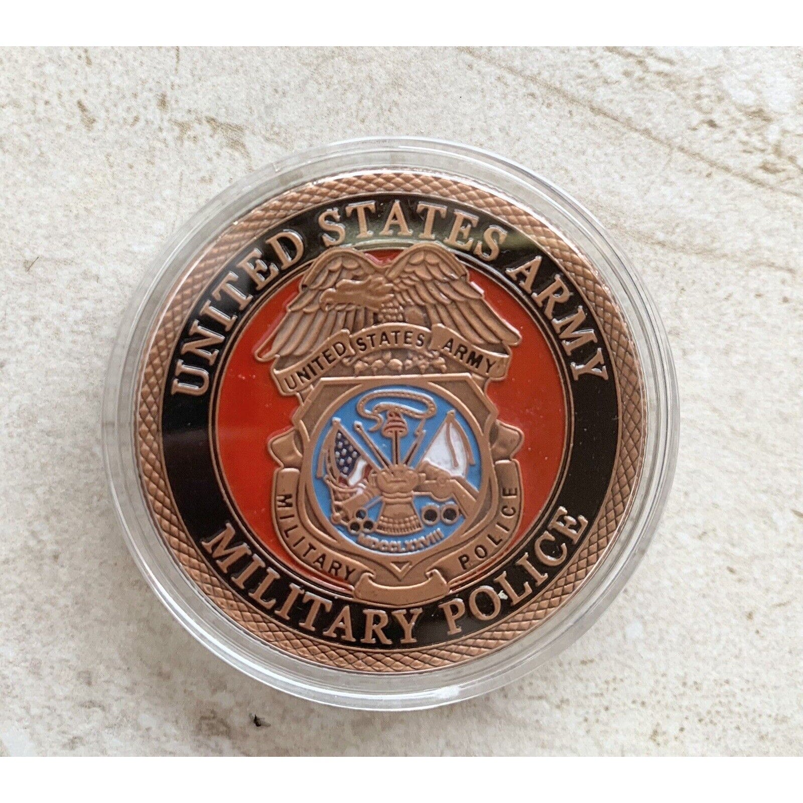 MP-Military Police Office Department Agent -Army W/Credential coin holder wallet