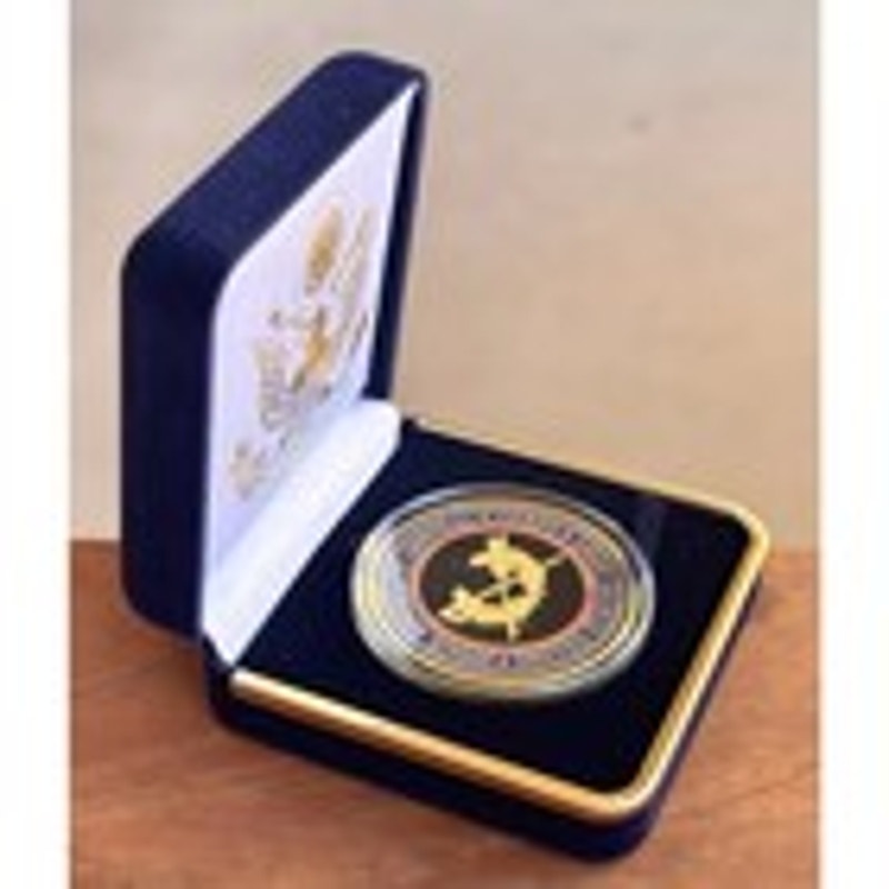 Department of Energy (DOE) Challenge Coin With Blue Velvet Case. Fast Shipping!