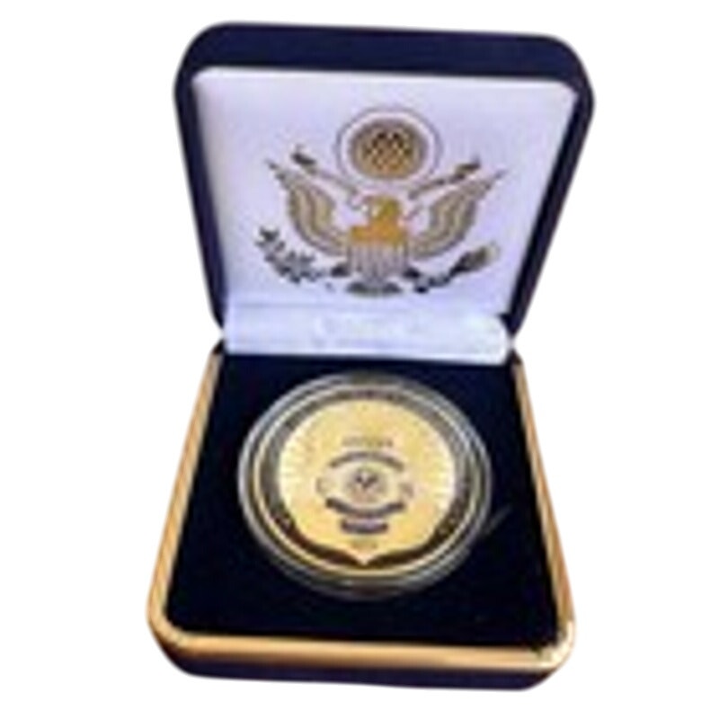 Department of Energy (DOE) Challenge Coin With Blue Velvet Case. Fast Shipping!