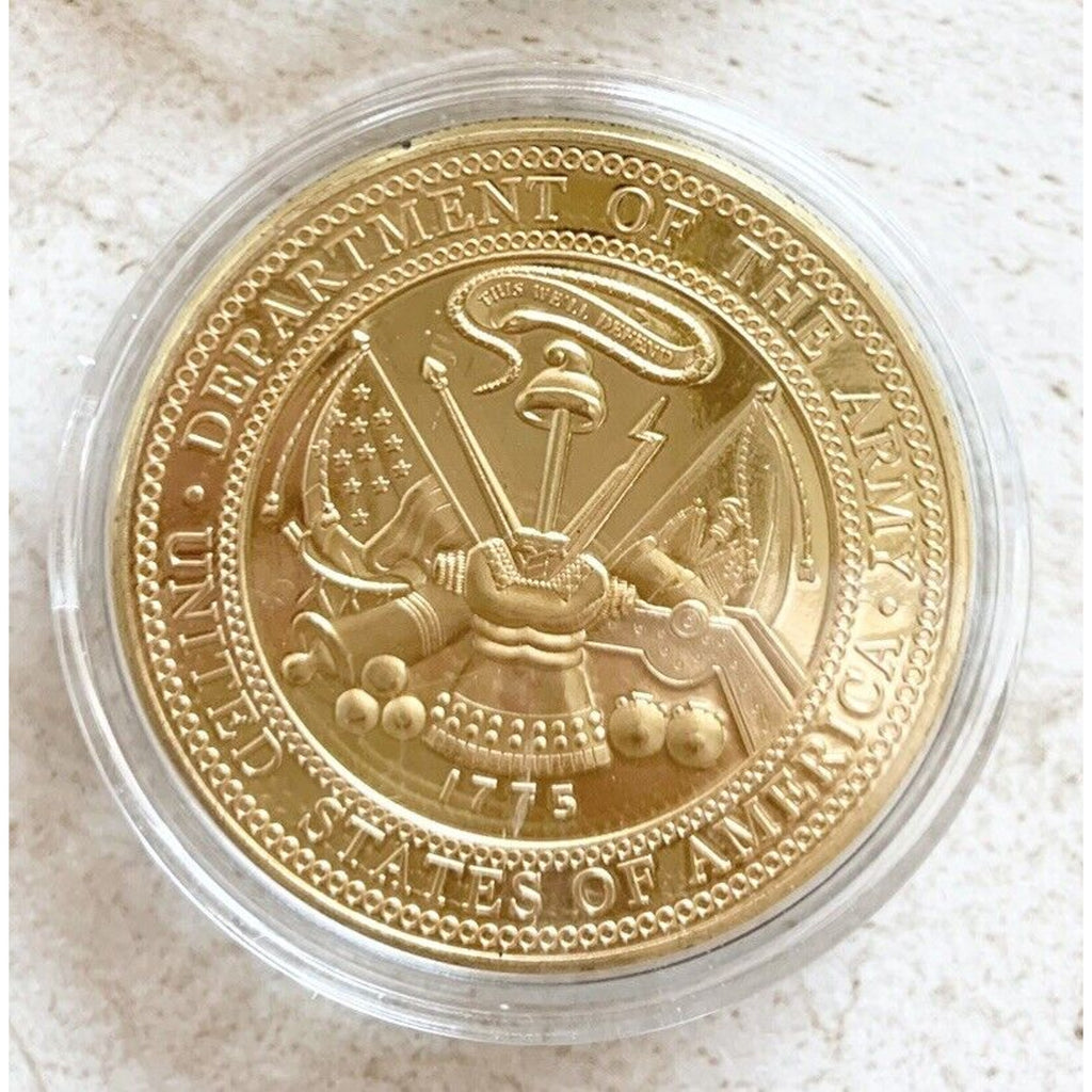 US ARMY 82nd Airborne Division "All The Way" Challenge Coin with velvet case