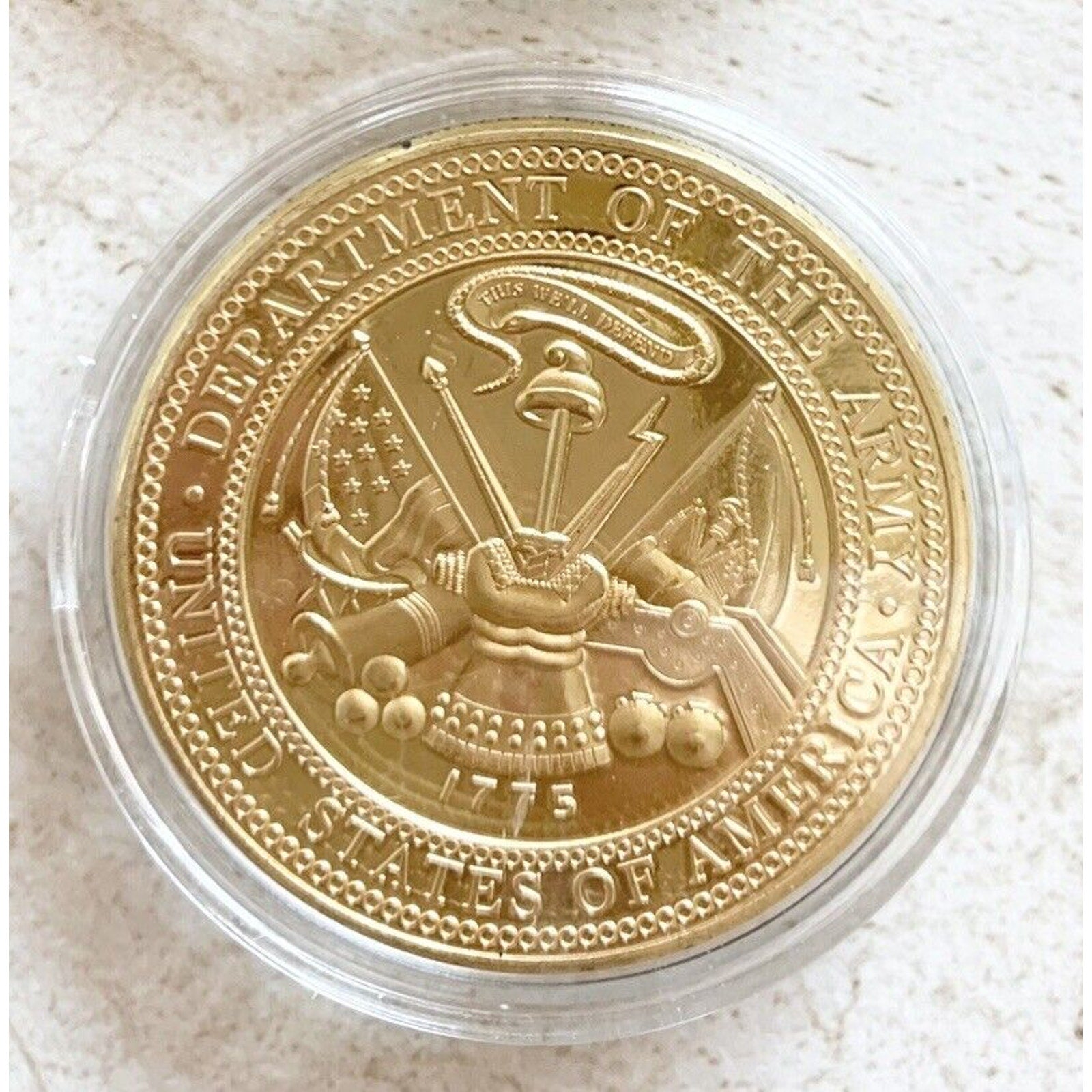 US ARMY 82nd Airborne Division "All The Way" Challenge Coin with velvet case