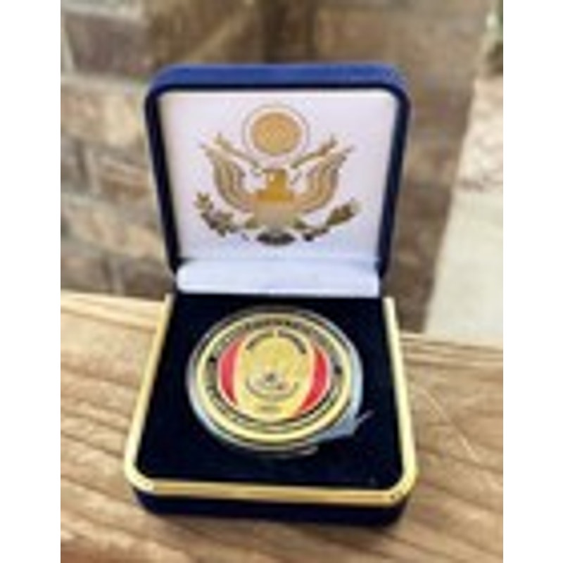 Department of Energy (DOE) Challenge Coin With Blue Velvet Case. Fast Shipping!