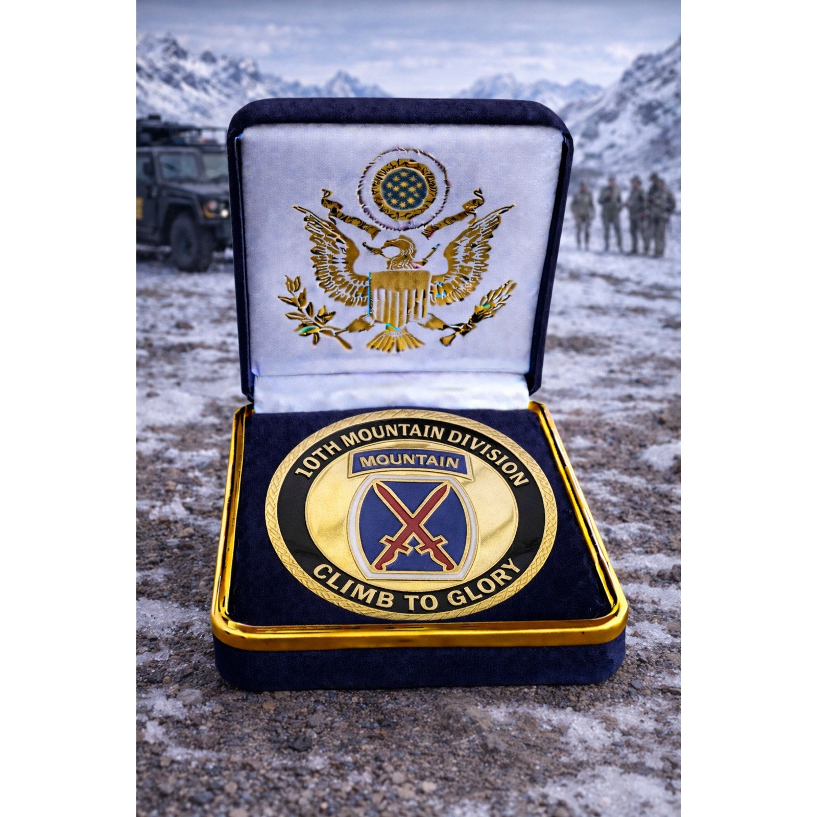 U.S. Army 10th Mountain Division Challenge Coin ·FAST SHIPPING· ·NEW·