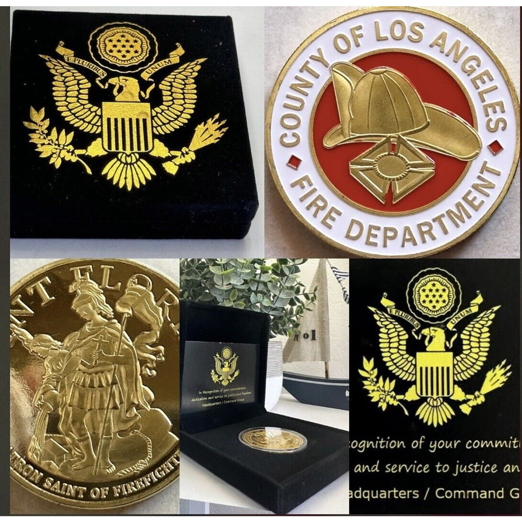 LOS ANGELES COUNTY FIRE DEPT Challenge Coin USA