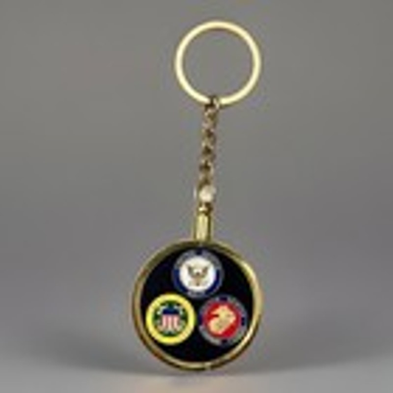USN NAVAL AVIATOR WINGS PILOT TOP GUN AVIATION Tom Cruise Coin Keychain NAVY US