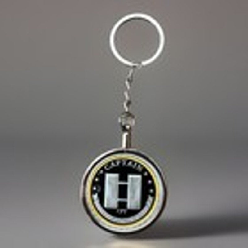 Us Army Captain Rank CPT Coin Military Challenge Coin Keychain. Fast Shipping!