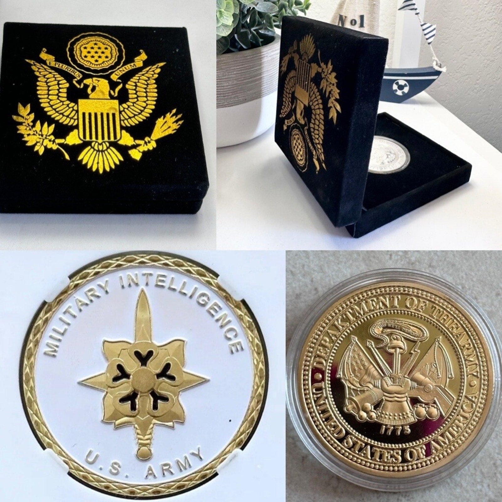 US Army MILITARY INTELLIGENCE DoD DIA Intell Special Agent w/ Retirement Award