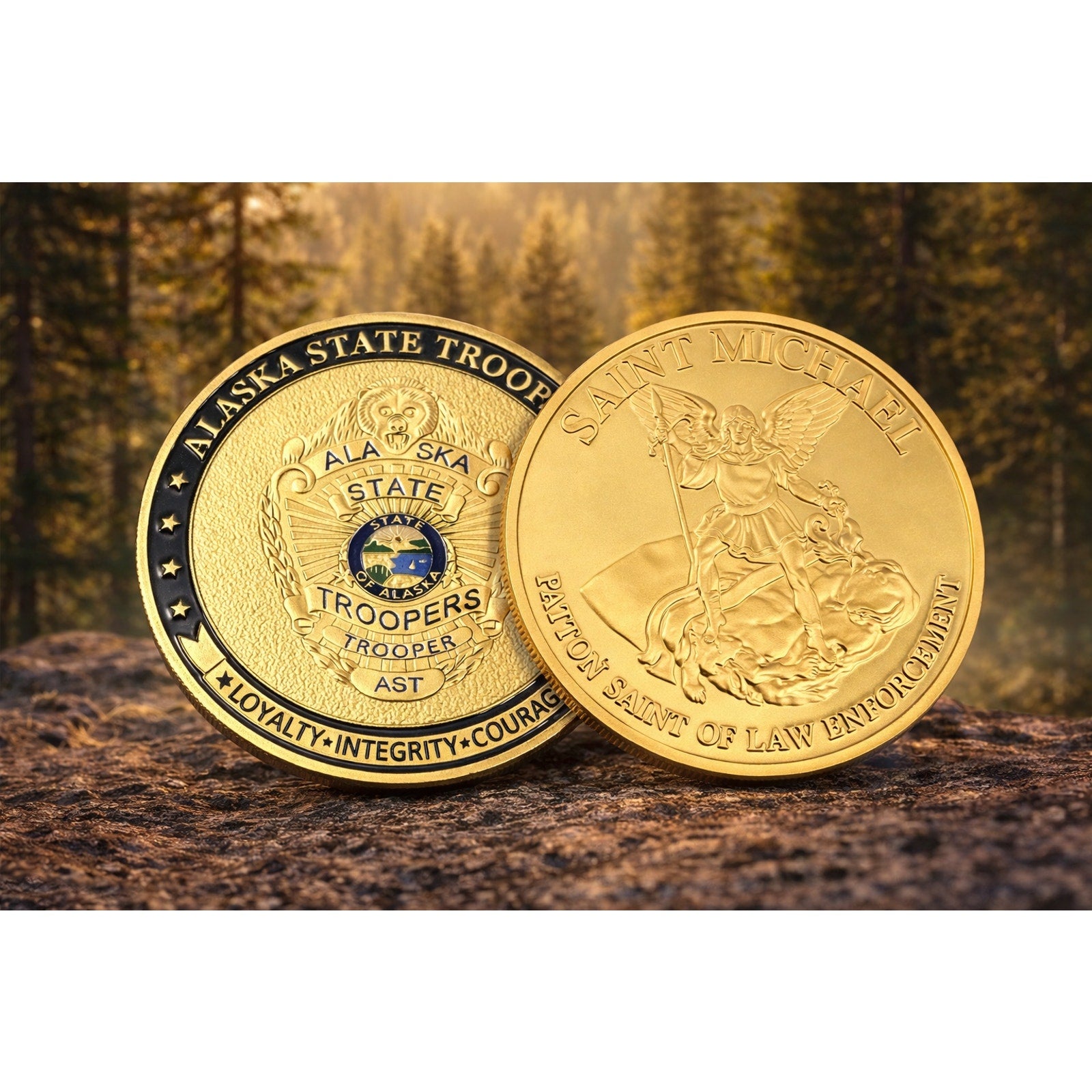 ALASKA STATE TROOPERS Challenge Coin. Fast Shipping! with case USA