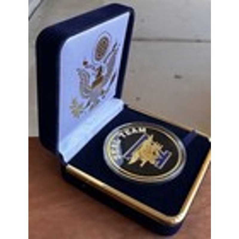 Department of Energy (DOE) Challenge Coin With Blue Velvet Case. Fast Shipping!
