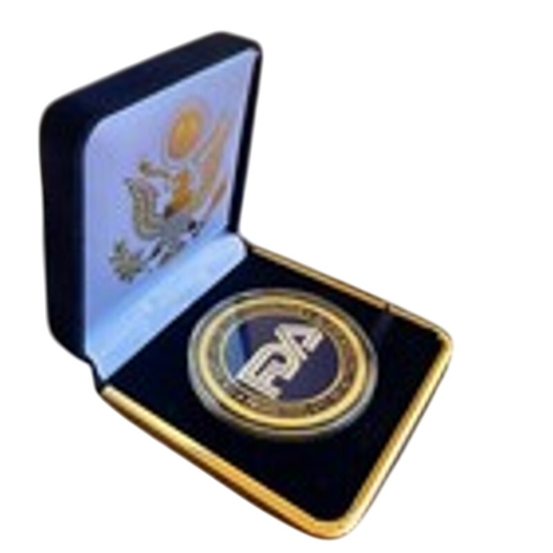 Department of Energy (DOE) Challenge Coin With Blue Velvet Case. Fast Shipping!