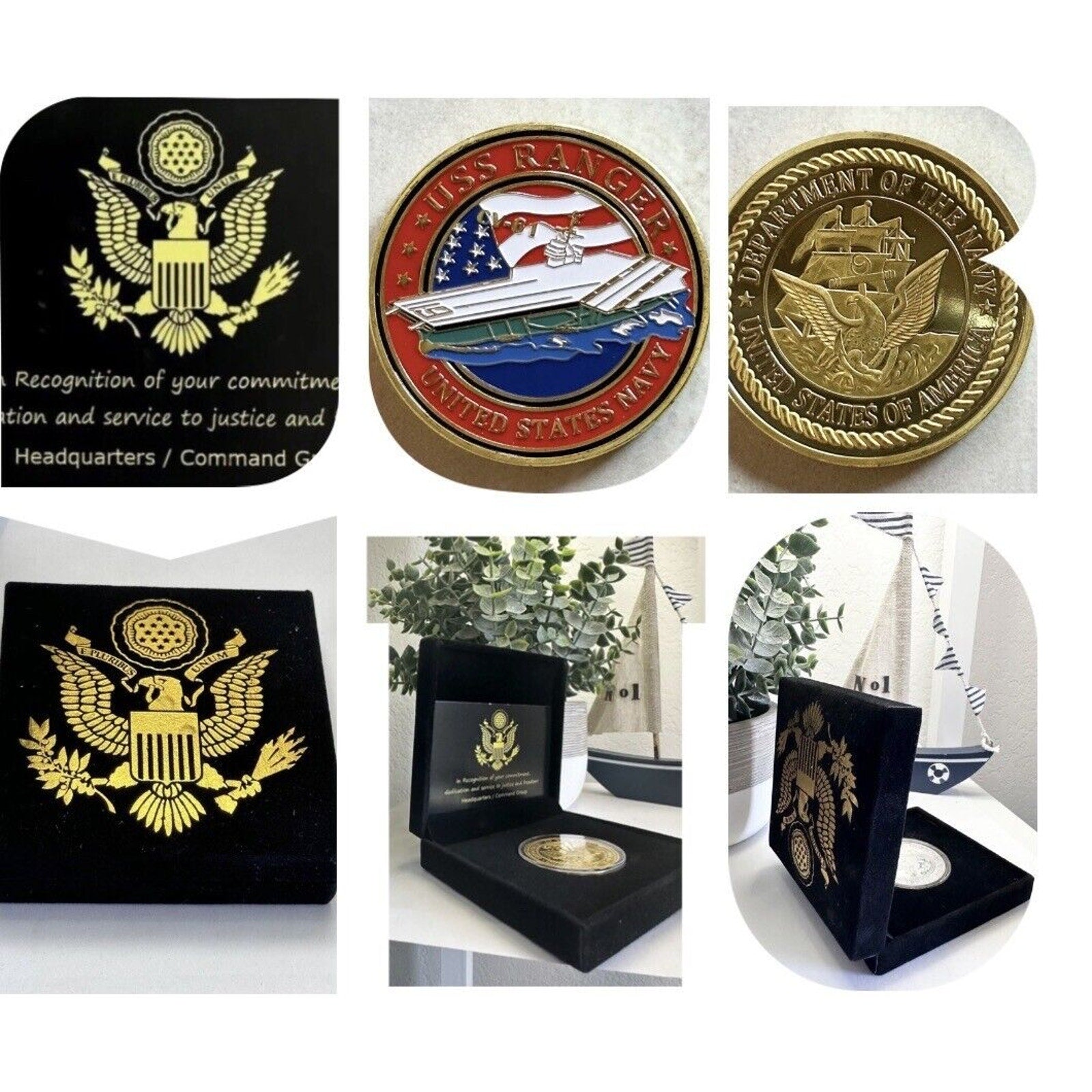 US NAVY - USS RANGER CV-61 Challenge Coin USN