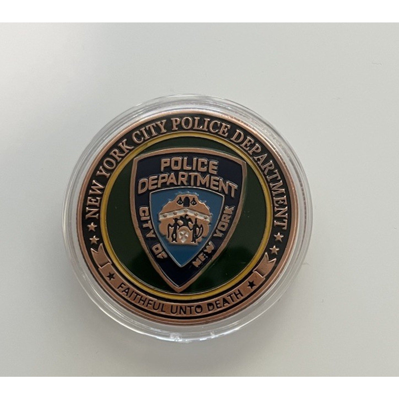 City Of New York Police Department Coin Limited Mint W/ Retirement Award