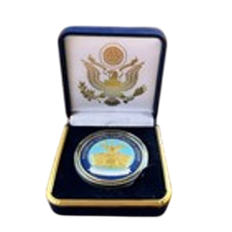 Department of Energy (DOE) Challenge Coin With Blue Velvet Case. Fast Shipping!