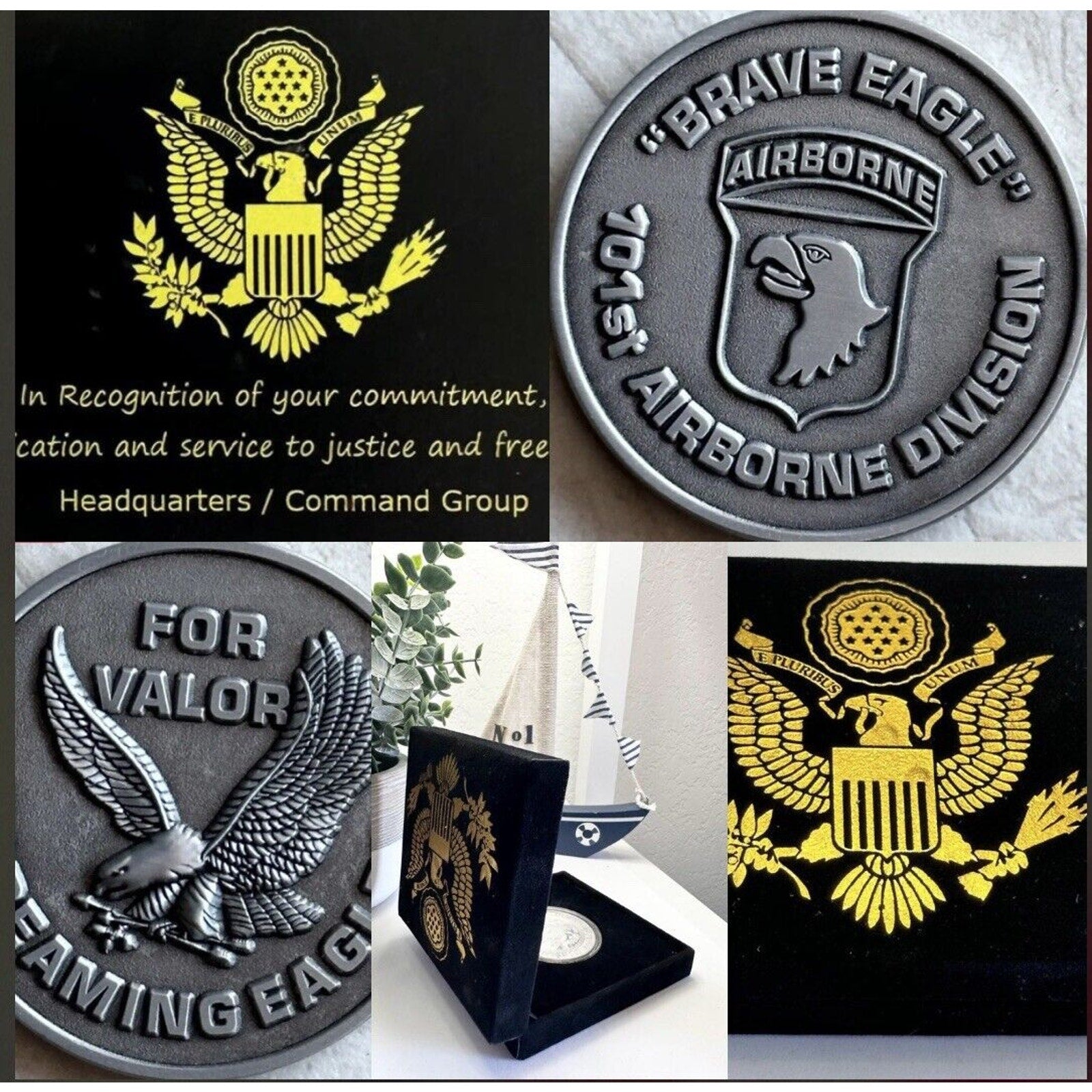 Challenge Coin 101st Airborne Original Coin USA